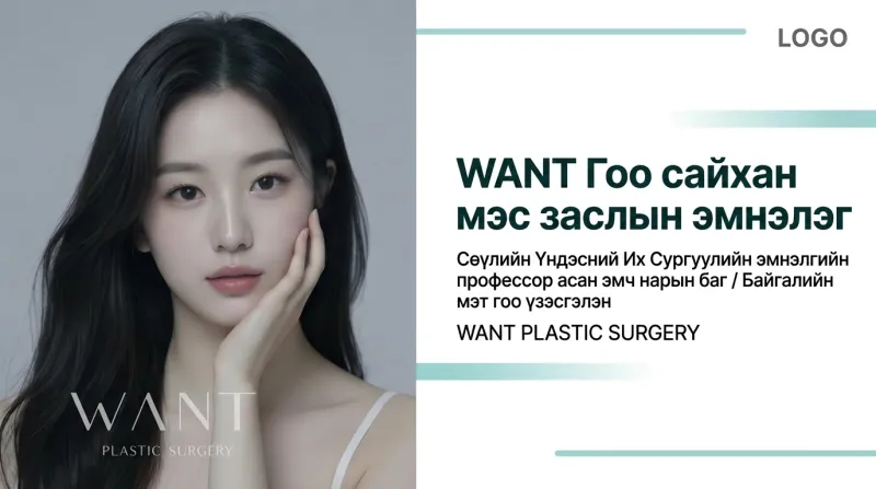 WANT Гоо сайхан мэс заслын эмнэлэг - Каннам премиум, хувь хүнд тохирсон гоо сайхны мэс заслын эмнэлэг