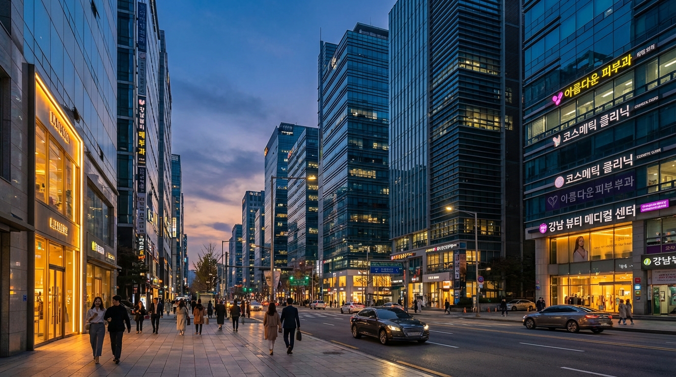 Каннам дахь гоо сайхны мэс заслын эмнэлгийн гудамж