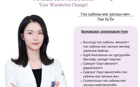 "Wonderful"  Гоо сайхны мэс заслын эмч Пак Хэ Ён Зовхины мэс засал /Хөх / Арьс өргөх/